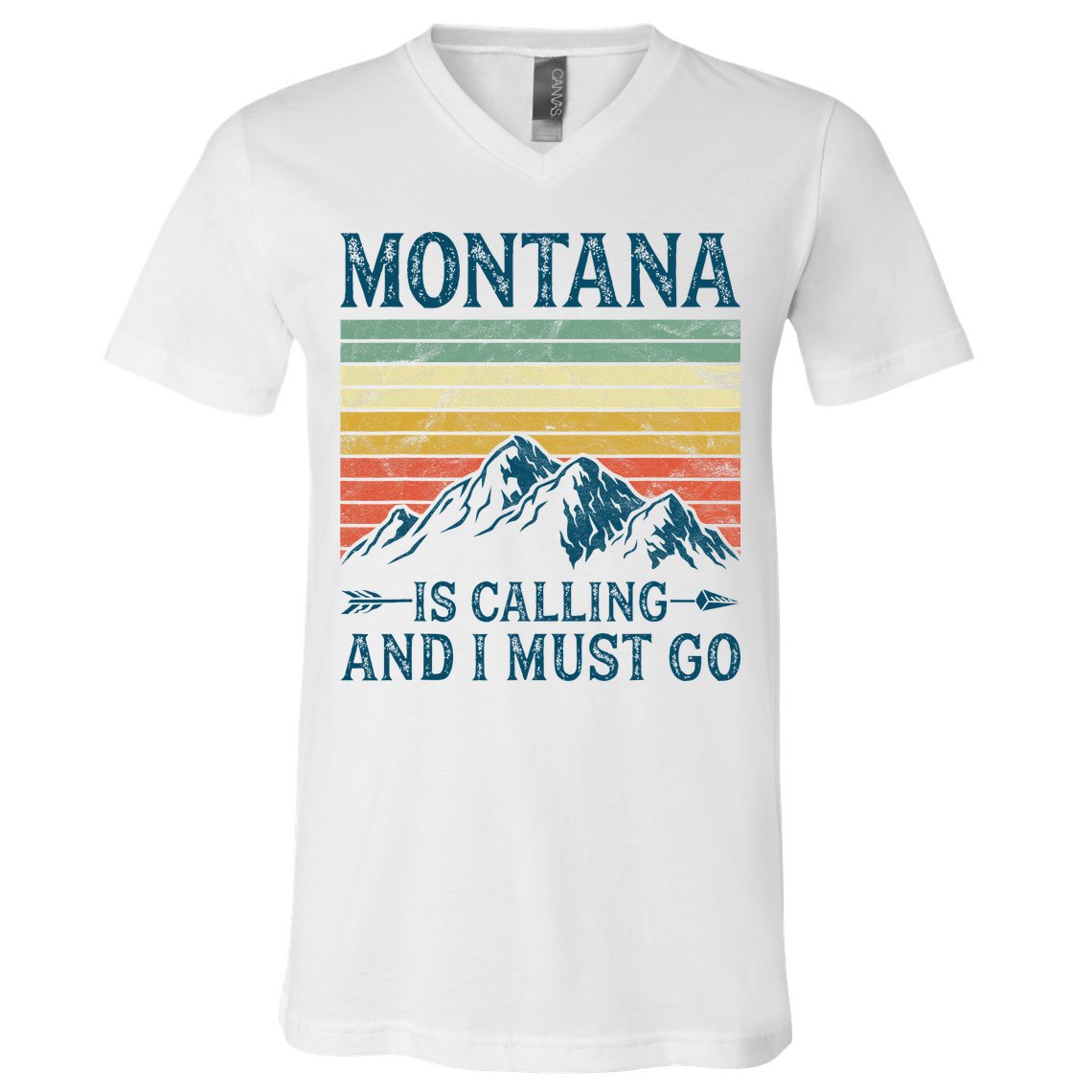 Montana Is Calling And I Must Go V-Neck T-Shirt