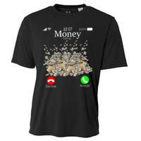 Money Is Calling Cash Funny Business Hustler Cooling Performance Crew T-Shirt