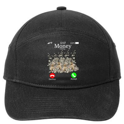 Money Is Calling Cash Funny Business Hustler 7-Panel Snapback Hat