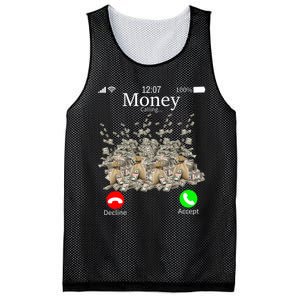 Money Is Calling Cash Funny Business Hustler Mesh Reversible Basketball Jersey Tank