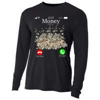 Money Is Calling Cash Funny Business Hustler Cooling Performance Long Sleeve Crew