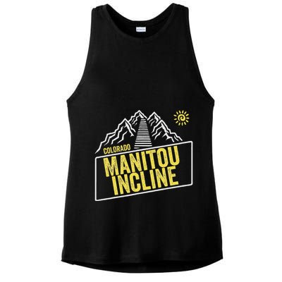 Manitou Incline Colorado Manitou Springs Manitou Incline Ladies PosiCharge Tri-Blend Wicking Tank