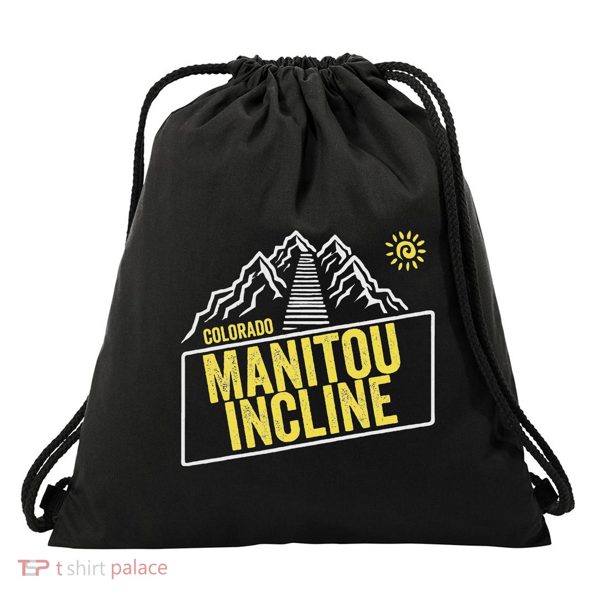 Manitou Incline Colorado Manitou Springs Manitou Incline Drawstring Bag