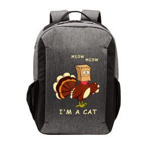 Meow IM Cat Turkey Fake Cat Funny Cat Lover Thanksgiving Tank Top Vector Backpack