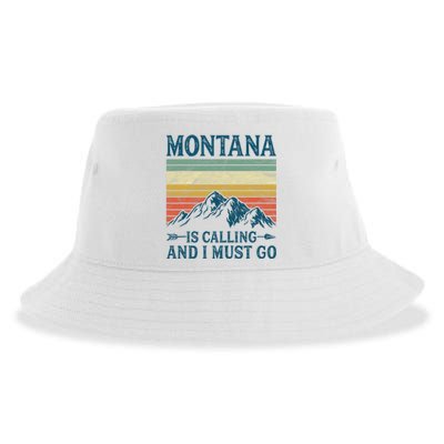 Montana Is Calling And I Must Go Sustainable Bucket Hat