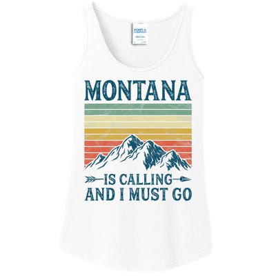 Montana Is Calling And I Must Go Ladies Essential Tank