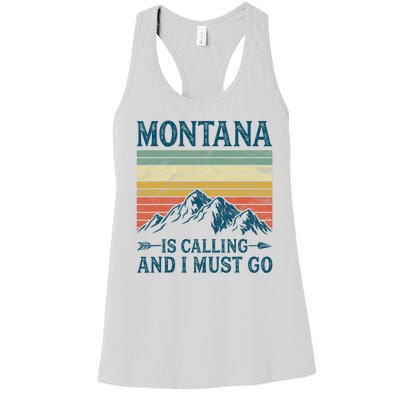 Montana Is Calling And I Must Go Women's Racerback Tank