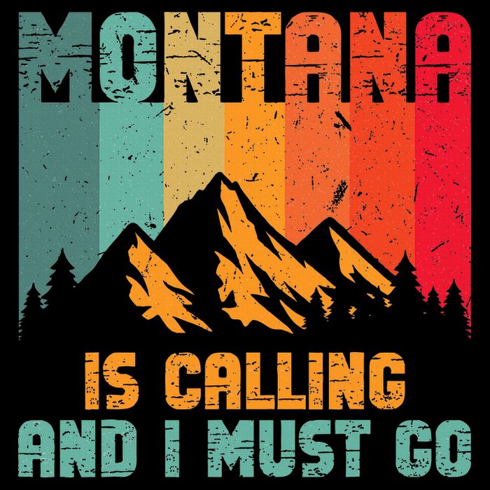 Montana Is Calling And I Must Go Mountain Vacation Long Sleeve Shirt