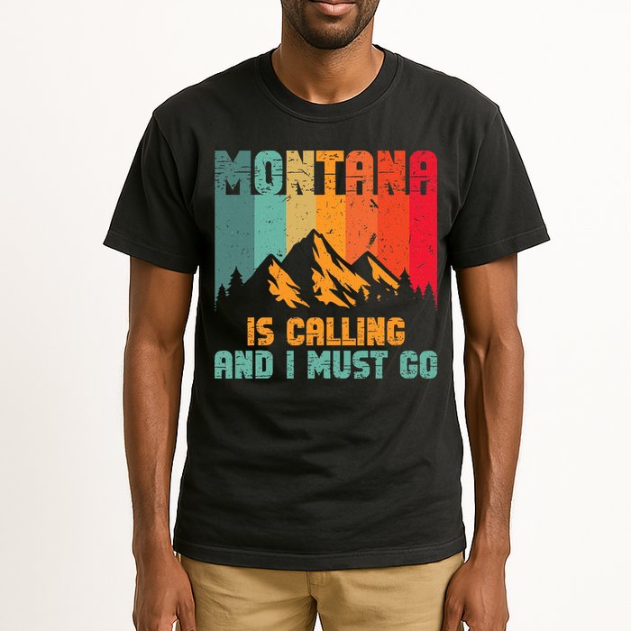 Montana Is Calling And I Must Go Mountain Vacation Tall T-Shirt