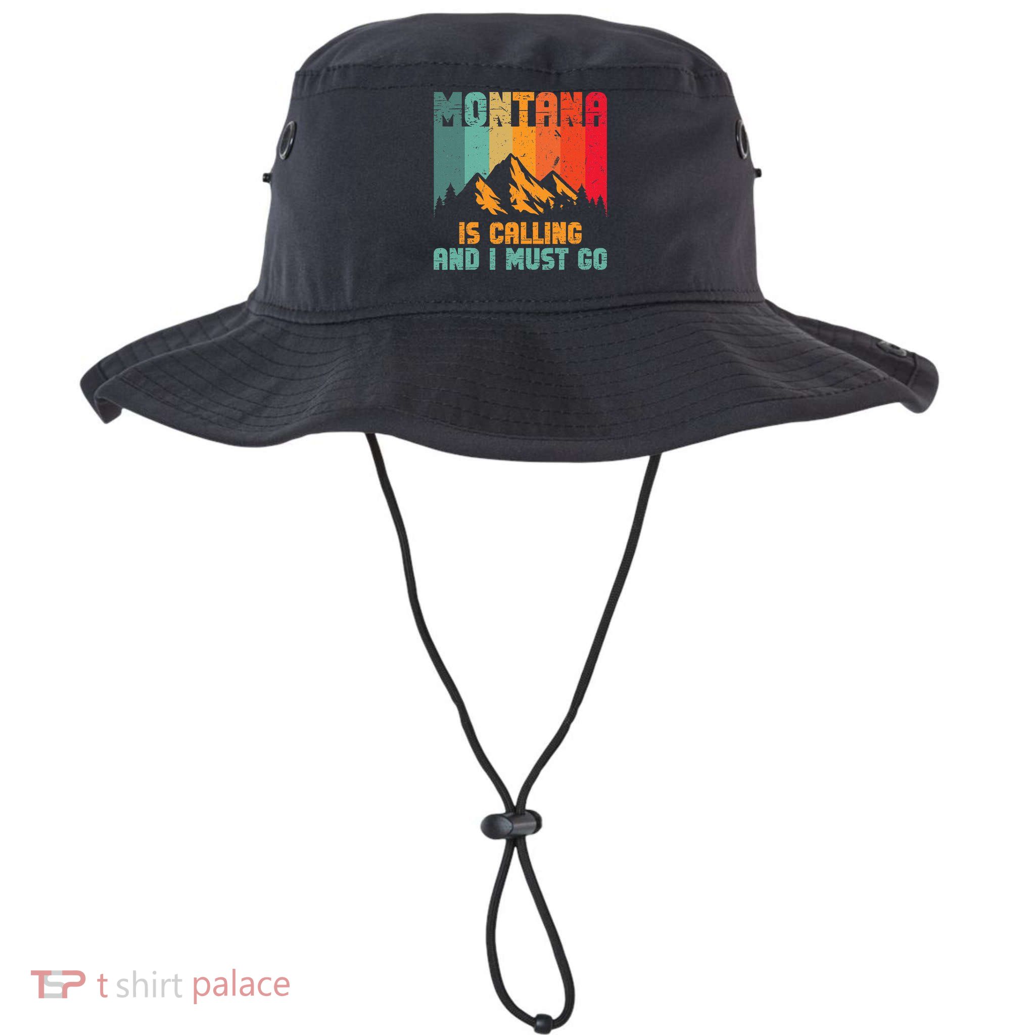 Montana Is Calling And I Must Go Mountain Vacation Bucket Hat