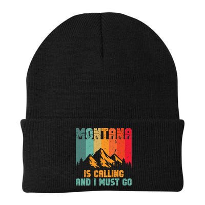 Montana Is Calling And I Must Go Mountain Vacation Beanie