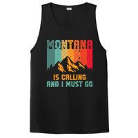 Montana Is Calling And I Must Go Mountain Vacation PosiCharge Competitor Tank