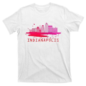 Modern Indianapolis Cityscape Souvenir Indianapolis T-Shirt