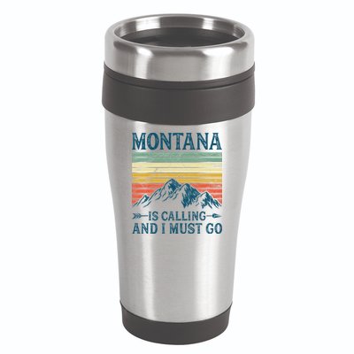 Montana Is Calling And I Must Go 16oz Travel Tumbler