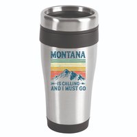 Montana Is Calling And I Must Go 16oz Travel Tumbler