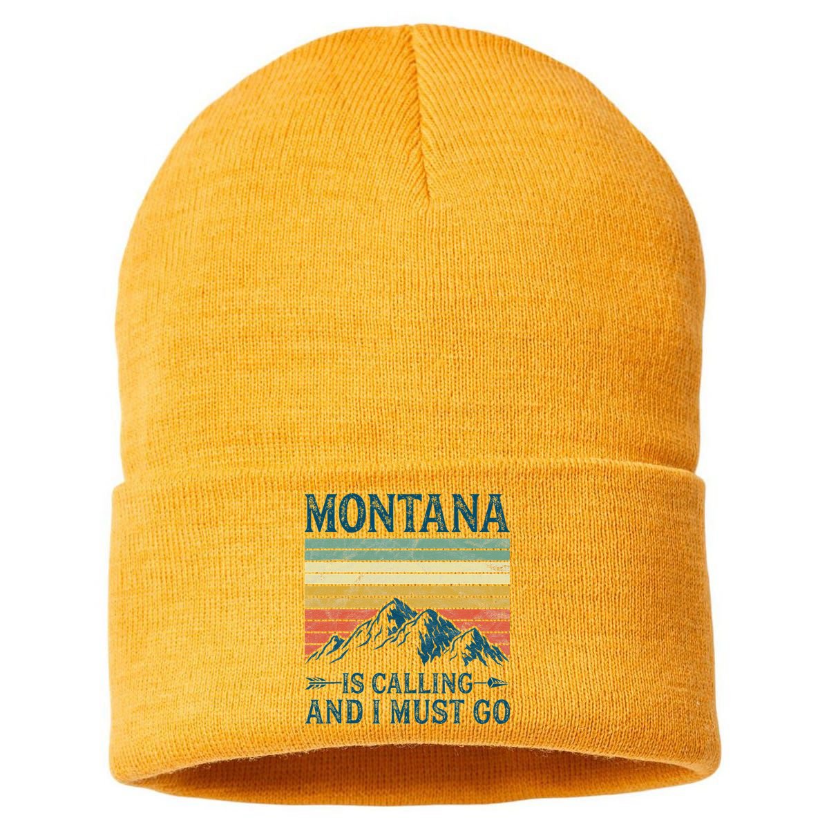 Montana Is Calling And I Must Go Sustainable Knit Beanie