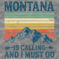 Montana Is Calling And I Must Go Hooded Wearable Blanket