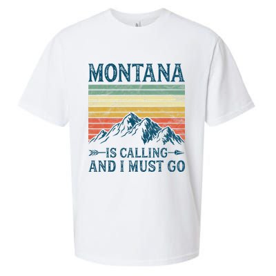 Montana Is Calling And I Must Go Sueded Cloud Jersey T-Shirt