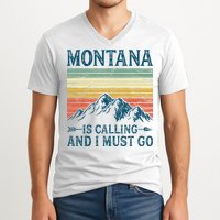 Montana Is Calling And I Must Go V-Neck T-Shirt