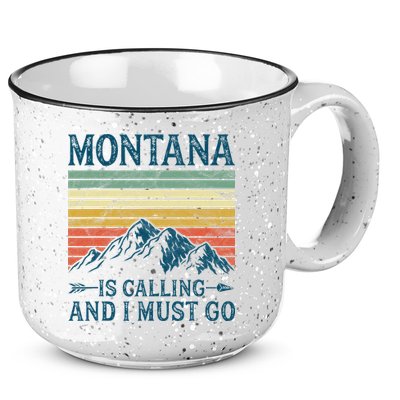 Montana Is Calling And I Must Go 15oz Campfire Ceramic Mug