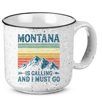 Montana Is Calling And I Must Go 15oz Campfire Ceramic Mug