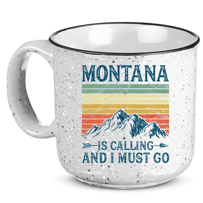 Montana Is Calling And I Must Go 15oz Campfire Ceramic Mug