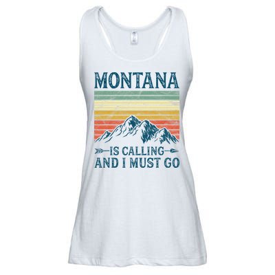 Montana Is Calling And I Must Go Ladies Essential Flowy Tank