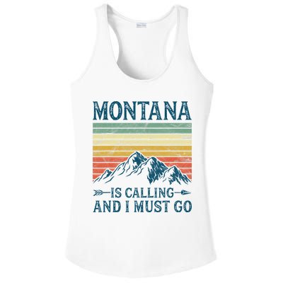 Montana Is Calling And I Must Go Ladies PosiCharge Competitor Racerback Tank