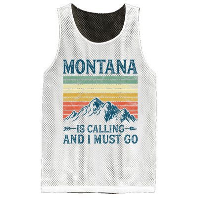 Montana Is Calling And I Must Go Mesh Reversible Basketball Jersey Tank