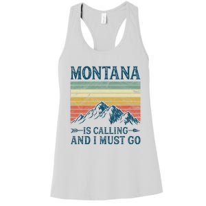 Montana Is Calling And I Must Go Women's Racerback Tank