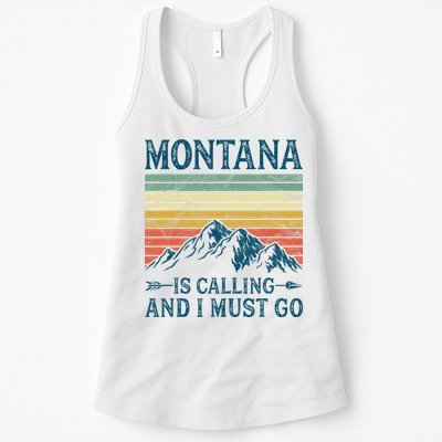 Montana Is Calling And I Must Go Womens Tank Top