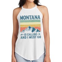 Montana Is Calling And I Must Go Women's Perfect Tri Rocker Tank