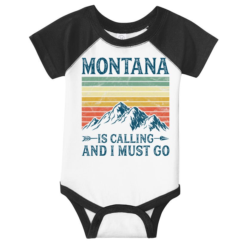 Montana Is Calling And I Must Go Infant Baby Jersey Bodysuit