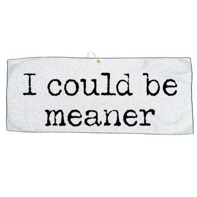 Meme I Could Be Meaner Large Microfiber Waffle Golf Towel
