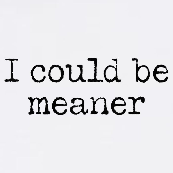 Meme I Could Be Meaner Wool Snapback Cap