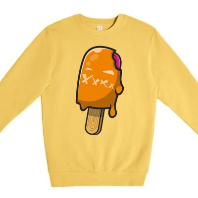 Mean Ice Cream Monster Premium Crewneck Sweatshirt