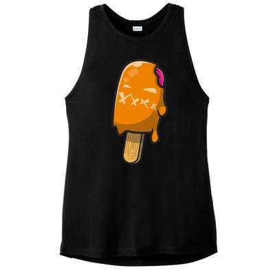 Mean Ice Cream Monster Ladies PosiCharge Tri-Blend Wicking Tank