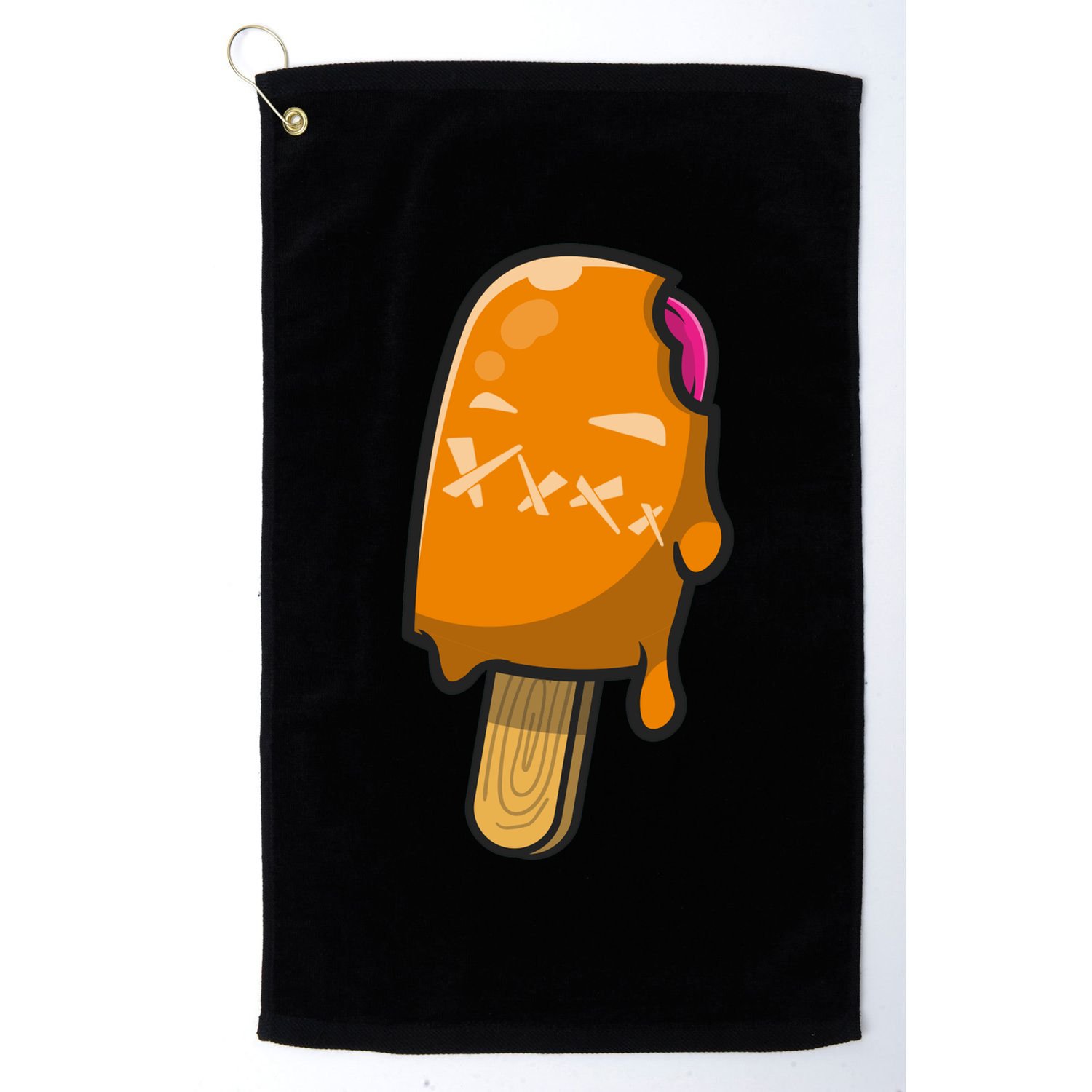 Mean Ice Cream Monster Golf Towel