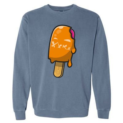 Mean Ice Cream Monster Garment-Dyed Sweatshirt