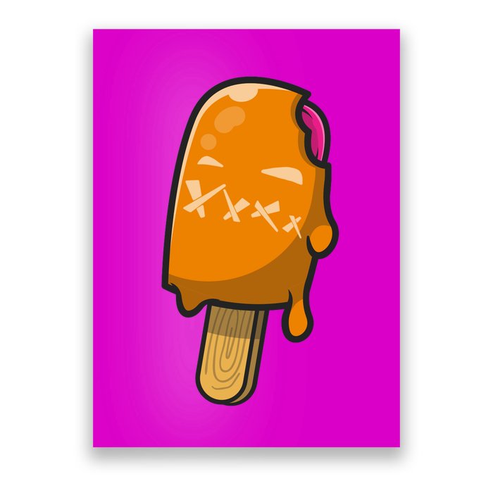 Mean Ice Cream Monster Poster