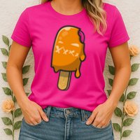 Mean Ice Cream Monster Womens T-Shirt