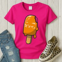 Mean Ice Cream Monster Womens T-Shirt