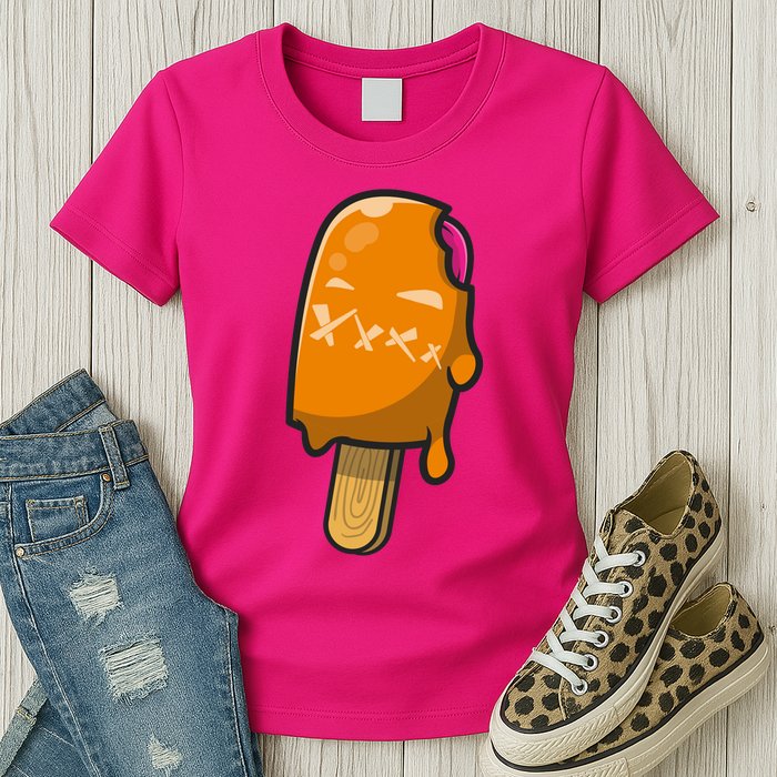 Mean Ice Cream Monster Womens T-Shirt