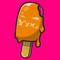 Mean Ice Cream Monster Womens T-Shirt