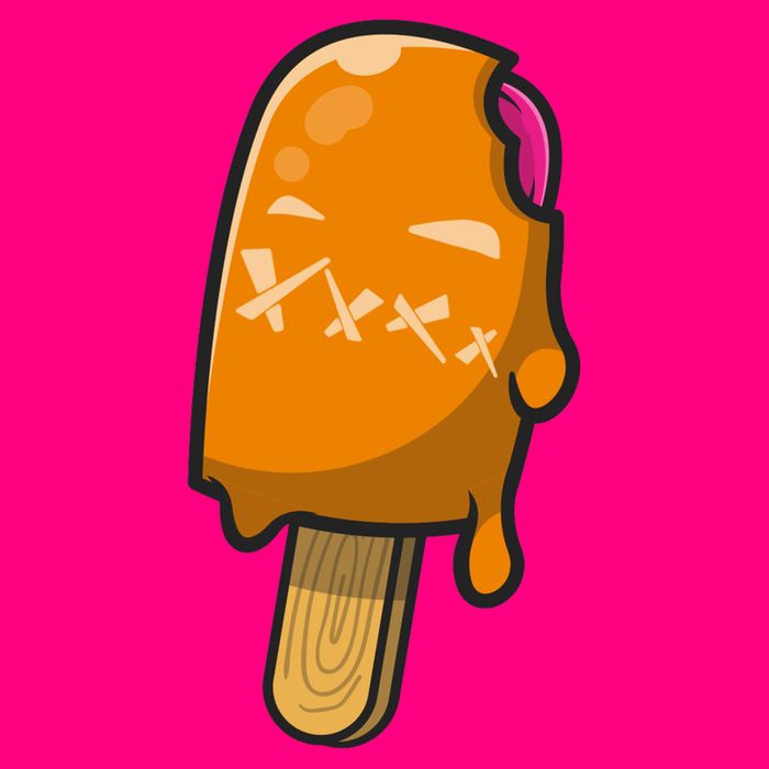 Mean Ice Cream Monster Womens T-Shirt