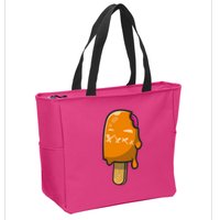 Mean Ice Cream Monster Zip Tote Bag
