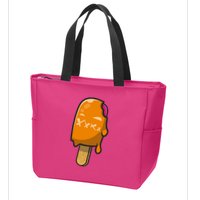Mean Ice Cream Monster Zip Tote Bag