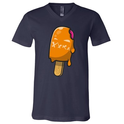 Mean Ice Cream Monster V-Neck T-Shirt