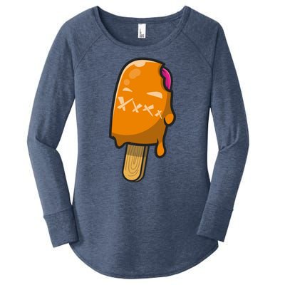 Mean Ice Cream Monster Women's Perfect Tri Tunic Long Sleeve Shirt