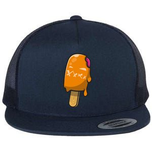 Mean Ice Cream Monster Flat Bill Trucker Hat